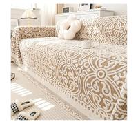 KANGYEBAIHUODIAN Housse de canapé en Coton à Motif géométrique, idéale for Les couvertures à Pompons Nordiques, Protection Anti-Rayures de Chat, Tapis Quatre Saisons(A2 Sofa Blanket,180x90cm S)