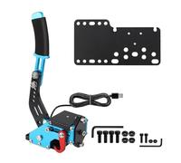 KANGYEBAIHUODIAN Logitech - système de freinage USB, carte adaptateur de frein à main/dérive adaptée au rallye G29/G27/G25 PC capteur Hall SIM jeux de course T300 T500 ( Color : Blue Connect plate )