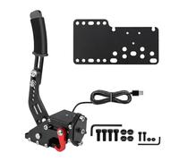 KANGYEBAIHUODIAN Logitech - système de freinage USB, carte adaptateur de frein à main/dérive adaptée au rallye G29/G27/G25 PC capteur Hall SIM jeux de course T300 T500 ( Color : Black Connect plate )