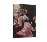 KANGZENG Impression sur toile James Tissot Painter Works (The Reception) - Décoration murale pour chambre à coucher - 40 x 60 cm