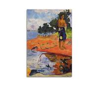 KANGZENG Impression sur toile Paul Gauguin Painter Works (She Goes Down to The Fresh Water) - Décoration murale moderne pour chambre à coucher - 30 x 45 cm