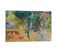 KANGZENG Impression sur toile Paul Gauguin Painter Works (The Bathers) - Décoration murale pour chambre à coucher et salon - 50 x 75 cm