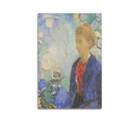 KANGZENG Odilon Redon Painter Works (Baronne De Domecy) Impression sur toile Décoration murale Idée de décoration 30 x 45 cm
