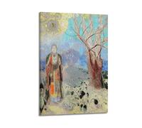 KANGZENG Odilon Redon Painter Works - Impression sur toile (Bouddha 2) - Décoration murale pour salon, chambre à coucher - 40 x 60 cm
