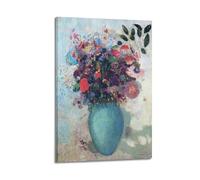 KANGZENG Odilon Redon Painter Works (The Turquoise Vase) Art Poster Impression sur toile Décoration d'intérieur 30 x 45 cm