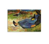 KANGZENG Paul Gauguin Painter Works Impression sur toile Motif fille bretonne assise 40 x 60 cm