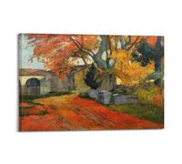KANGZENG Paul Gauguin Painter Works (LAllee Des Alyscalps Arles) Impression sur toile Décoration murale d'intérieur moderne 60 x 90 cm