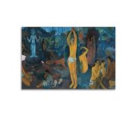 KANGZENG Paul Gauguin Painter Works (Where Do We Come From) Impression sur toile Décoration murale d'intérieur moderne 40 x 60 cm