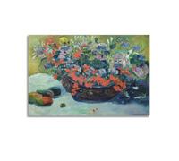 KANGZENG Paul Gauguin Peintre Oeuvres (bouquet de fleurs) Impression sur toile Décoration murale d'intérieur moderne 40 x 60 cm
