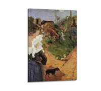 KANGZENG Paul Gauguin Peintre Œuvres (Breton Women at The Turn) Impression sur toile d'œuvres d'art esthétique pour chambre 50 x 75 cm