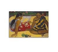 KANGZENG Paul Gauguin Peintre Œuvres (deux femmes de Tahitien) Art mural Impression sur toile Décoration d'intérieur 60 x 90 cm