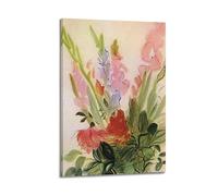 KANGZENG Raoul Dufy Painter Works (glaïeuls) Art mural Impression photo Peintures Décoration d'intérieur 60 x 90 cm