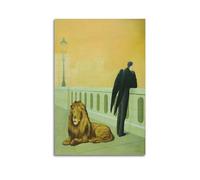 KANGZENG Rene Magritte Affiche d'art sur toile décorative pour la maison 30 x 45 cm