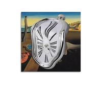 KANGZENG Salvador Dali Painter Works (horloge fondante) - Impression sur toile - Décoration d'intérieur - Décoration moderne - 40 x 40 cm