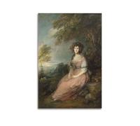 KANGZENG Thomas Gainsborough Painter Works (Mme Richard Brinsley Sheridan) Impression sur toile Décoration murale moderne 60 x 90 cm
