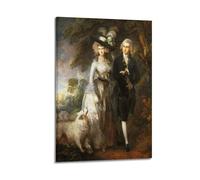 KANGZENG Thomas Gainsborough Painter Works (The Morning Walk) Impression sur toile Décoration murale Idée de décoration 40 x 60 cm