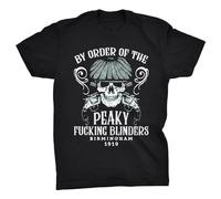 KANGZU by Order of The Peaky Fucking Blinders Shelby Birmingham Gangsters T-Shirt Black S