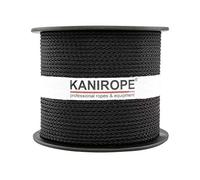 Kanirope® Corde Cordage PP Polypropylène MULTIBRAID 1mm 100m Noir (1811) tressée