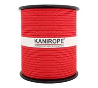Kanirope® Corde Cordage PP Polypropylène MULTIBRAID 4mm 100m Rouge (0114) tressée
