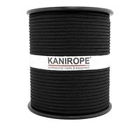Kanirope® Corde Cordage PP Polypropylène MULTIBRAID 5mm 100m Noir (1811) tressée