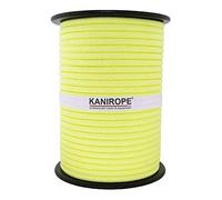 Kanirope® Corde Cordage PP Polypropylène MULTIBRAID 8mm 100m Jaune Fluo (1030) tressée