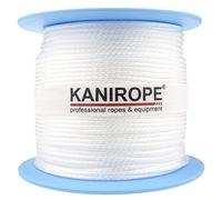 Kanirope® Corde dyneema PRO 1mm 100m blanc 12x tressée SK78 pré-étirée enrobée