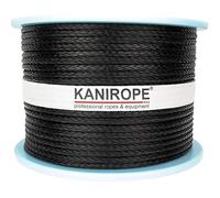 Kanirope® Corde dyneema PRO 4mm 100m noir 12x tressée SK78 pré-étirée enrobée