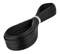 Kanirope® Corde dyneema PRO 4mm 20m noir 12x tressée SK78 pré-étirée enrobée
