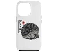 Kanji Japanese Traditional Art Retro Hedgie Animal Lover Coque pour iPhone 13 Pro