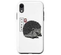 Kanji Japanese Traditional Art Retro Hedgie Animal Lover Coque pour iPhone XR