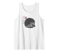 Kanji Japanese Traditional Art Retro Hedgie Animal Lover Débardeur