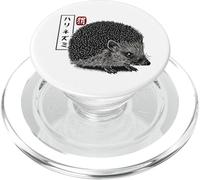 Kanji Japanese Traditional Art Retro Hedgie Animal Lover PopSockets PopGrip pour MagSafe