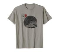 Kanji Japanese Traditional Art Retro Hedgie Animal Lover T-Shirt