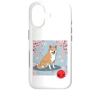 Kanji Japonais Shiba Inu Sakura Fleurs de Cerisier Coque pour iPhone 17