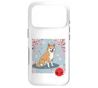 Kanji Japonais Shiba Inu Sakura Fleurs de Cerisier Coque pour iPhone 17 Pro