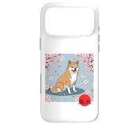Kanji Japonais Shiba Inu Sakura Fleurs de Cerisier Coque pour iPhone 17 Pro Max