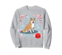 Kanji Japonais Shiba Inu Sakura Fleurs de Cerisier Sweatshirt