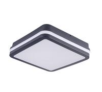 Kanlux 33380 Beno Plafonnier LED, Applique LED, Plafonnier LED extérieur, Applique LED extérieure LED LED intégrée 18 W gris