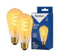 Kanlux Ampoule LED 4W E27 ST64 250lm (25W) - Blanc Très Chaud 1800K