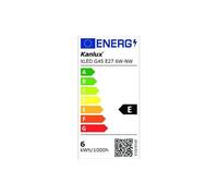 Kanlux Ampoule LED 6W E27 G45 806lm 60W - Blanc Naturel 4000K