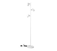 Kanlux Lampadaire EVALO FL - 3 spots GU10-30W - Style scandinave - Aluminium argenté - H154cm