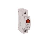 Kanlux Lampe avec voyant à LED, détecteur de réseau, carré rouge, barre Din LED Kli-r