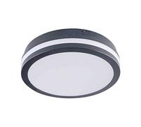 Kanlux Plafonnier LED 24W étanche IP54 rond ∅260mm Graphite - Blanc Naturel 4000K