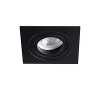 Kanlux Support de spot encastrable perçage 80mm carré Mat noir