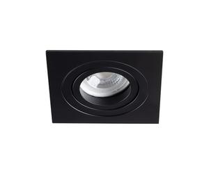 Kanlux Support de spot encastrable perçage 80mm carré Mat noir