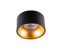 Kanlux Support de Spot Encastrable Rond Mini RITI GU10 Noir et Or