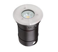 Kanlux Support de spot sol GU10 encastrable rond 2 presses étoupe