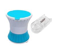 KANLVU 3 en 1 Coupe Comprimé avec Boîte De Rangement Coupe Medicaments, Coupe Cachet Couper Petites Pilules Ou Grosses Pilules en Deux Ou en Quatre Coupeur De Comprimés(Bleu)
