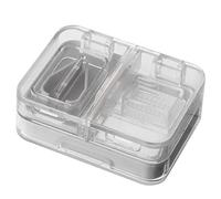 KANLVU 3 En 1 Coupe Comprimé Médicament De Voyage Organisateur De Pilules Coupe Medicaments Avec Bords En Silicone Coupe Cachet Broyer Plusieurs Pilules à La Fois(Gray)