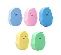 KANLVU 5 Pièces éponge De Bain Exfoliante Magique Réutilisable éponge Exfoliante Pour Le Corps 3D Ultra Douce Eponge Exfoliante Corps Pour élimine Les Cellules Mortes